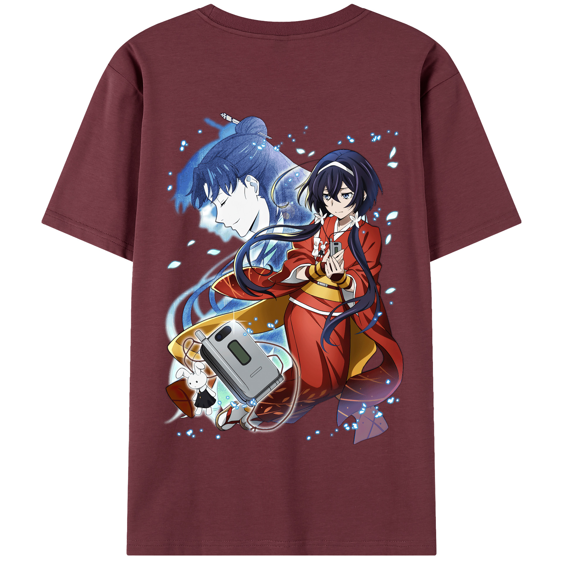 （画像用） 文豪ストレイドッグス Bungo Stray Dogs 綿100％半袖Tシャツ（背面プリント）